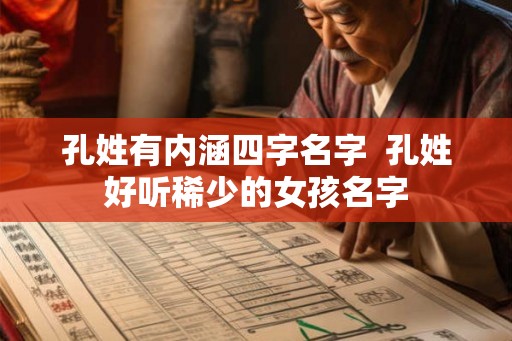 孔姓有内涵四字名字  孔姓好听稀少的女孩名字