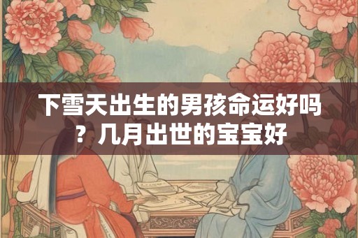下雪天出生的男孩命运好吗？几月出世的宝宝好