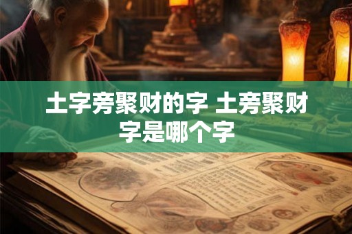 土字旁聚财的字 土旁聚财字是哪个字