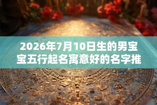 2026年7月10日生的男宝宝五行起名寓意好的名字推荐