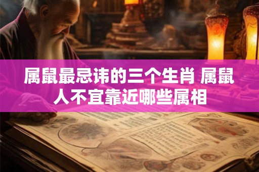 属鼠最忌讳的三个生肖 属鼠人不宜靠近哪些属相 属鼠最忌讳的三个生肖 属鼠人不宜靠近哪些属相