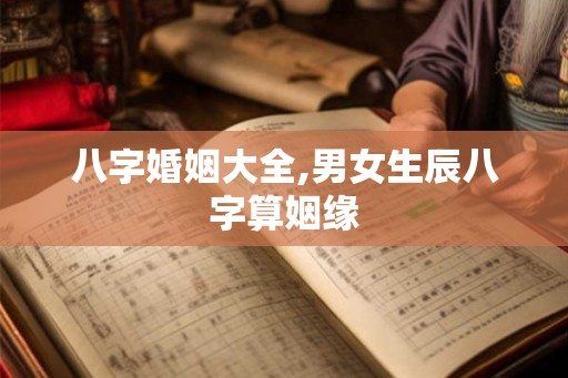 八字婚姻大全,男女生辰八字算姻缘