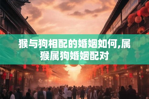 猴与狗相配的婚姻如何,属猴属狗婚姻配对