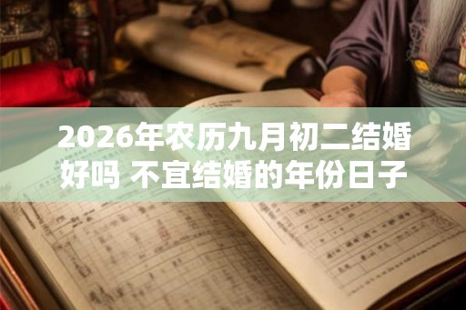 2026年农历九月初二结婚好吗 不宜结婚的年份日子