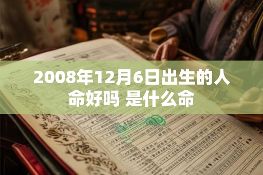 2008年12月6日出生的人命好吗 是什么命