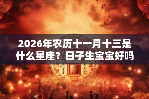 2026年农历十一月十三是什么星座？日子生宝宝好吗？