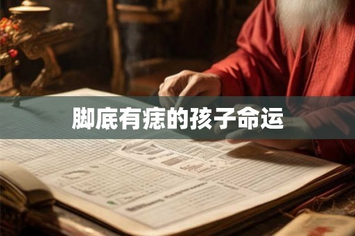 脚底有痣的孩子命运