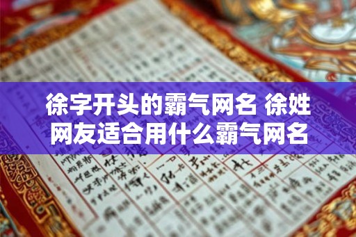 徐字开头的霸气网名 徐姓网友适合用什么霸气网名
