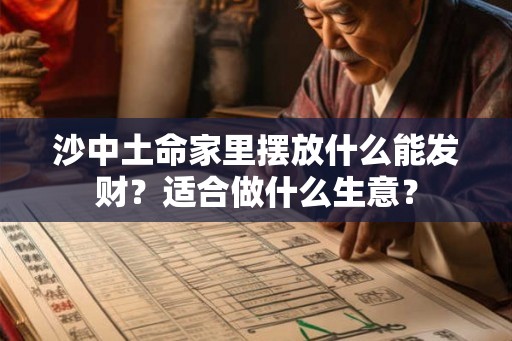 沙中土命家里摆放什么能发财？适合做什么生意？