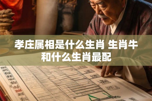 孝庄属相是什么生肖 生肖牛和什么生肖最配
