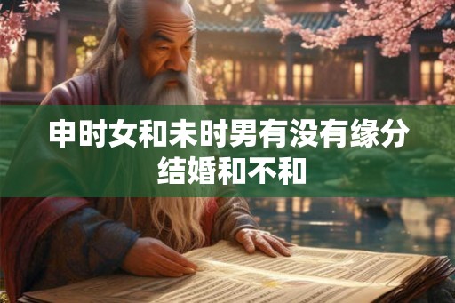申时女和未时男有没有缘分 结婚和不和