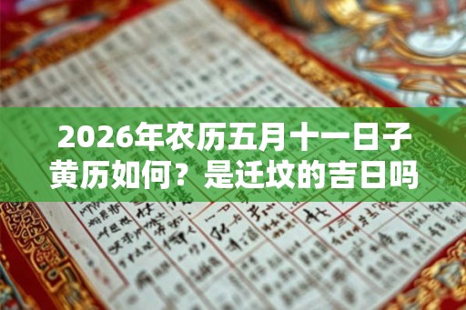2026年农历五月十一日子黄历如何？是迁坟的吉日吗？