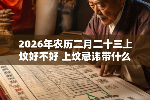 2026年农历二月二十三上坟好不好 上坟忌讳带什么肉食