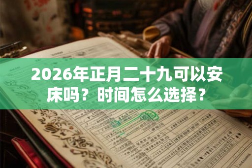 2026年正月二十九可以安床吗？时间怎么选择？