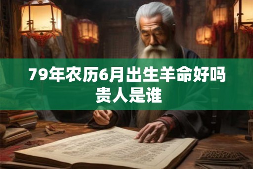 79年农历6月出生羊命好吗 贵人是谁