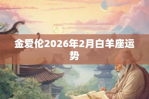 金爱伦2026年2月白羊座运势