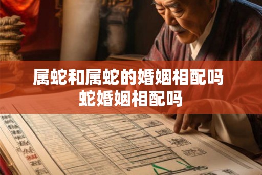 属蛇和属蛇的婚姻相配吗 蛇婚姻相配吗