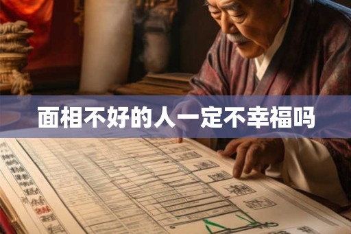 面相不好的人一定不幸福吗