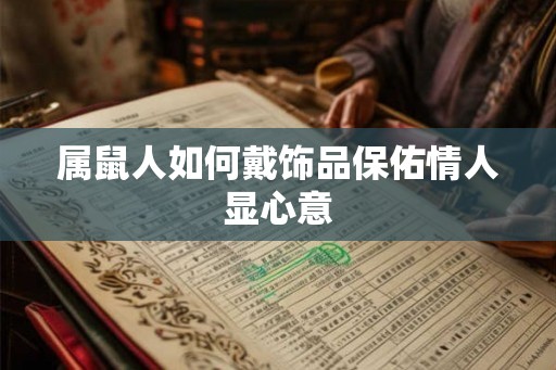 属鼠人如何戴饰品保佑情人显心意 属鼠人如何戴饰品保佑情人显心意