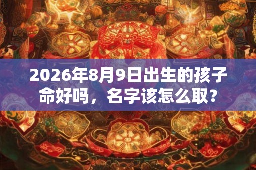 2026年8月9日出生的孩子命好吗,名字该怎么取? 2026年8月9日出生的孩子命好吗,名字该怎么取?