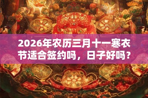 2026年农历三月十一寒衣节适合签约吗,日子好吗? 2026年农历三月十一寒衣节适合签约吗,日子好吗?