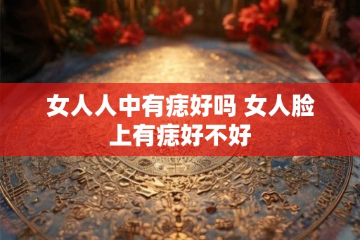 女人人中有痣好吗 女人脸上有痣好不好