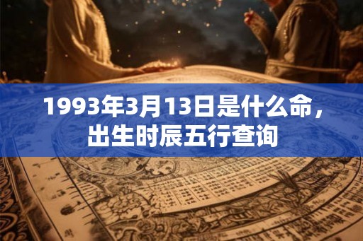 1993年3月13日是什么命，出生时辰五行查询