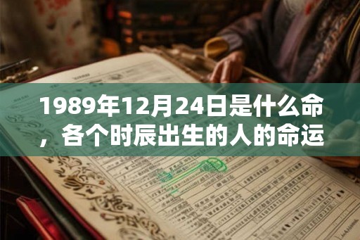1989年12月24日是什么命，各个时辰出生的人的命运