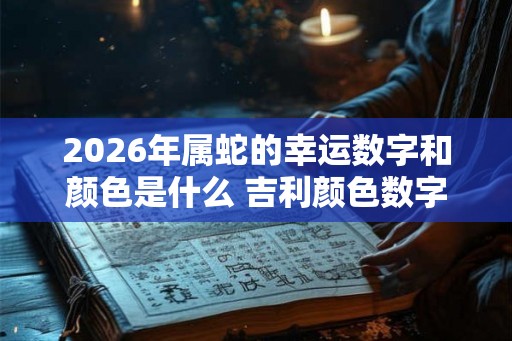 2026年属蛇的幸运数字和颜色是什么 吉利颜色数字查询 2026年属蛇的幸运数字和颜色是什么 吉利颜色数字查询