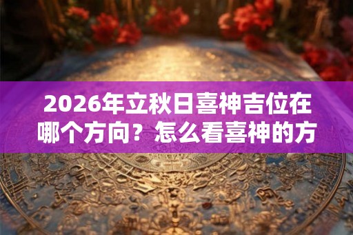 2026年立秋日喜神吉位在哪个方向?怎么看喜神的方位? 2026年立秋日喜神吉位在哪个方向?怎么看喜神的方位?