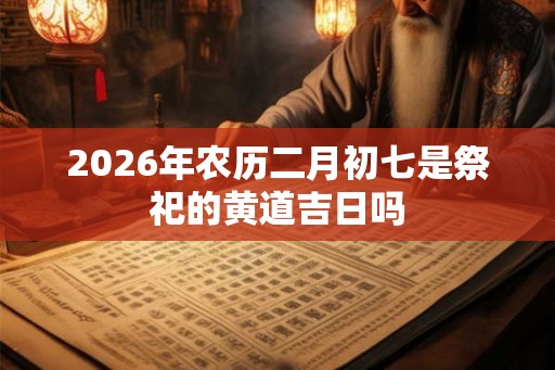 2026年农历二月初七是祭祀的黄道吉日吗 2026年农历二月初七是祭祀的黄道吉日吗