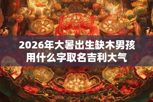 2026年大暑出生缺木男孩用什么字取名吉利大气 2026年大暑出生缺木男孩用什么字取名吉利大气