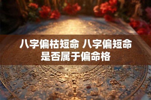 八字偏枯短命 八字偏短命是否属于偏命格