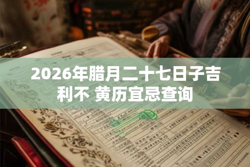 2026年腊月二十七日子吉利不 黄历宜忌查询