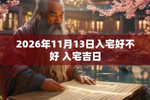 2026年11月13日入宅好不好 入宅吉日