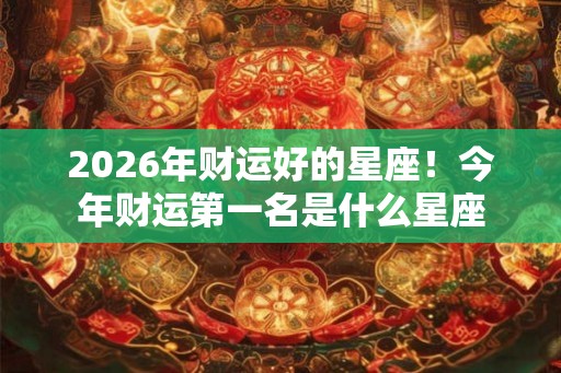 2026年财运好的星座!今年财运第一名是什么星座 2026年财运好的星座!今年财运第一名是什么星座