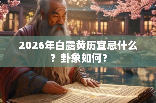 2026年白露黄历宜忌什么？卦象如何？