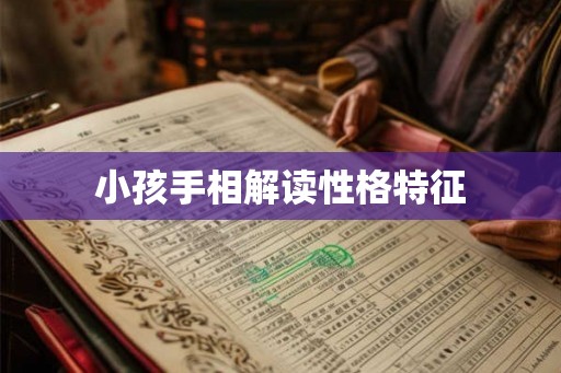 小孩手相解读性格特征