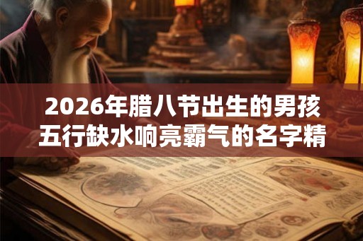 2026年腊八节出生的男孩五行缺水响亮霸气的名字精选