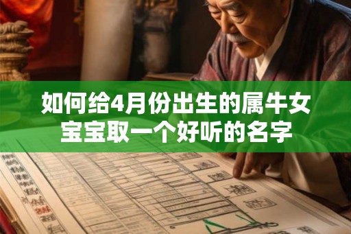 如何给4月份出生的属牛女宝宝取一个好听的名字