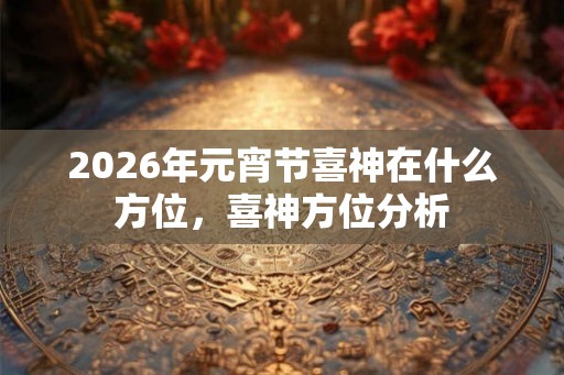 2026年元宵节喜神在什么方位，喜神方位分析