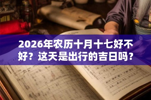 2026年农历十月十七好不好？这天是出行的吉日吗？