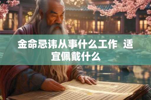 金命忌讳从事什么工作  适宜佩戴什么