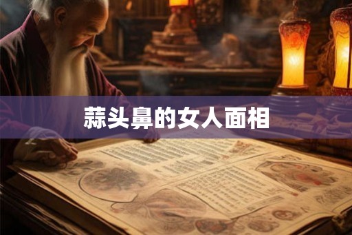 蒜头鼻的女人面相