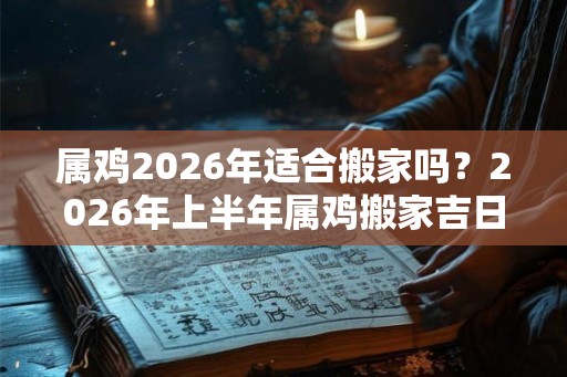 属鸡2026年适合搬家吗？2026年上半年属鸡搬家吉日
