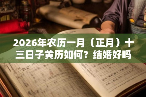 2026年农历一月（正月）十三日子黄历如何？结婚好吗？