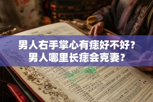 男人右手掌心有痣好不好？男人哪里长痣会克妻？