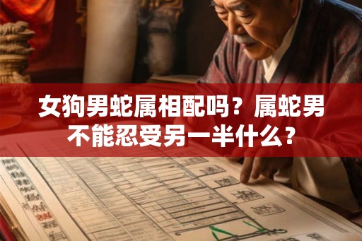女狗男蛇属相配吗？属蛇男不能忍受另一半什么？