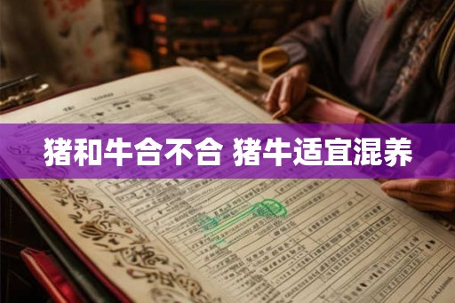 猪和牛合不合 猪牛适宜混养 猪和牛合不合 猪牛适宜混养