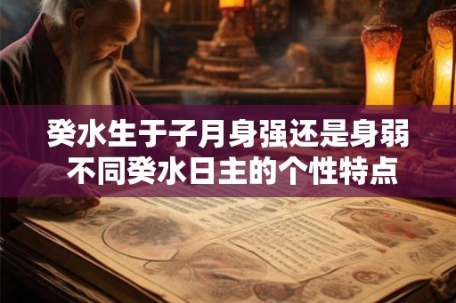 癸水生于子月身强还是身弱 不同癸水日主的个性特点